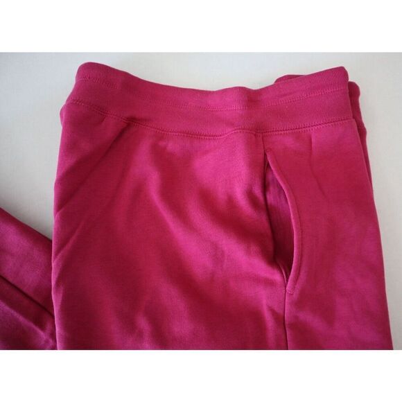 GAP 870261-131 Women's Sz M Cerise Pink Embroidered Logo Fleece Lined Joggers - Picture 4 of 9